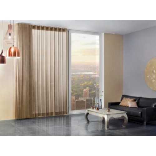 Kit sina electrica LUXION 2.2 m pentru draperii sau perdele, Telecomanda, Control telefon, Wi-Fi