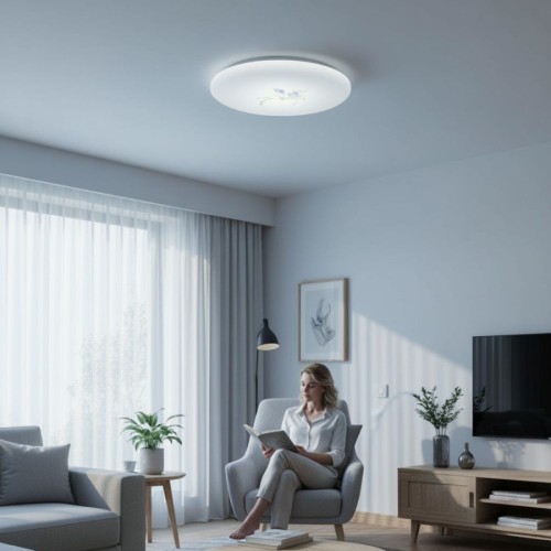 Plafoniera LED Flower fi230 13W=75W, 6500K, lumina rece