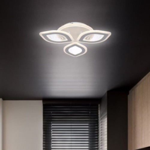 LUSTRA LED LIVING DORIS 50W 3 BRATE 3 CULORI+IR 480mm x 85