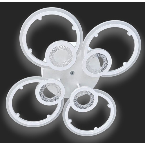 LUSTRA LED JUNO 96W CU 8 BRATE 3 CULORI+IR