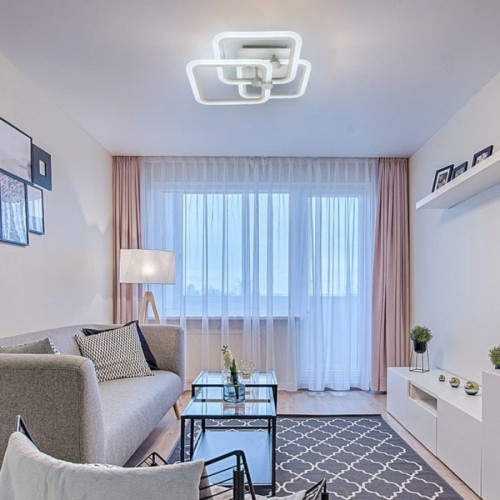 LUSTRA LED LIVING 80W CU 3 BRATE 3 CULORI+IR 580x150mm