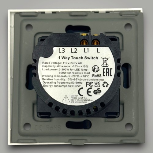 Intrerupator touch cap scara, alb